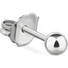 Maria Tash Single Ball Stud Earring In Metallic