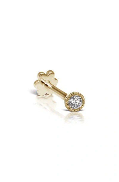 Maria Tash Single Diamond Stud Earring In Gold