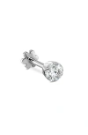 Maria Tash Single Invisible Set Diamond Stud Earring In White