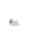 Maria Tash Invisible Set Triangle Diamond Single Threaded Stud Earring In Gold