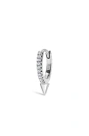 Maria Tash Single Short Spike Diamond Eternity Clicker In Gold