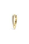 Maria Tash Single Short Spike Diamond Eternity Clicker In Yellow Gold