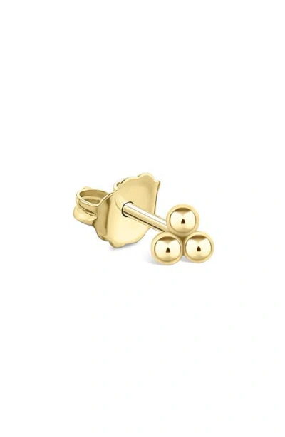 Maria Tash Three Ball Trinity Single Stud Earring In Gold