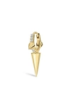 Maria Tash Tripe Spike Diamond Earring In Yellow Gold
