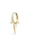 Maria Tash Triple Spike Single Hoop Earring In Yellow Gold