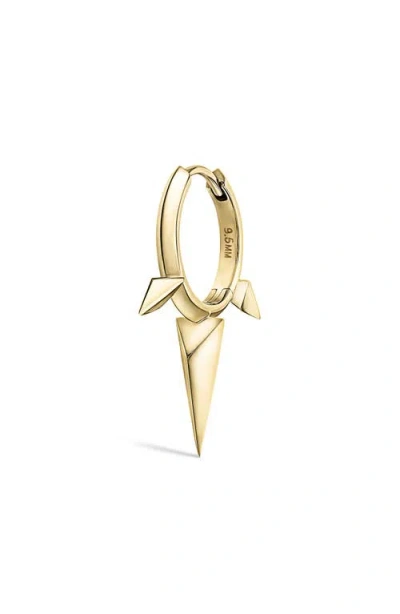 Maria Tash Triple Spike Single Hoop Earring In Yellow Gold
