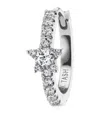 Maria Tash White Gold Diamond Star Eternity Hoop Earring In Metallic
