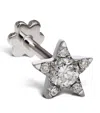 Maria Tash White Gold Diamond Star Threaded Stud Earring In White