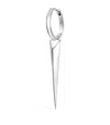 Maria Tash White Gold Faceted Grand Spike Hoop Earring In White