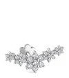 Maria Tash White Gold Five Flower Garland Diamond Threaded Stud Earring In White