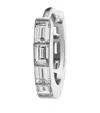Maria Tash White Gold Invisible Set Baguette Diamond Eternity Hoop Earring In White
