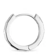 Maria Tash White Gold Invisible Set Baguette Diamond Eternity Hoop Earring In White