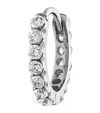 Maria Tash White Gold Invisible Set Diamond Eternity Hoop Earring In White