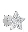 MARIA TASH WHITE GOLD INVISIBLE SET DIAMOND STAR THREADED STUD EARRING