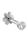 Maria Tash White Gold Invisible Set Diamond Threaded Stud Earring