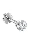 Maria Tash White Gold Invisible Set Diamond Threaded Stud Earring In White