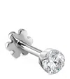 Maria Tash White Gold Invisible Set Diamond Threaded Stud Earring In White