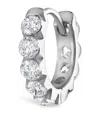 Maria Tash White Gold Invisible Set Large Diamond Eternity Hoop Earring In White