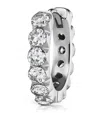 Maria Tash White Gold Invisible Set Large Diamond Eternity Hoop Earring In White