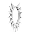 Shop Maria Tash White Gold Metal Mohawk Hoop Earring