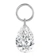 Maria Tash Pear Floating Diamond Charm In White
