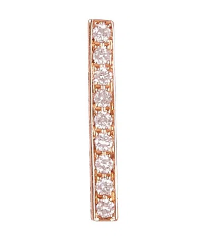 Maria Tash Xbar11pad 11mm Diamond Pave Bar Threaded Stud