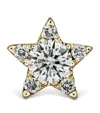 Maria Tash Yellow Gold Diamond Star Threaded Stud Earring In Gold