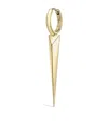 Maria Tash Yellow Gold Faceted Grand Spike Hoop Earring In Gold