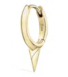 Maria Tash Yellow Gold Faceted Single Short Spike Hoop Earring In Gold