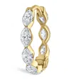 Maria Tash Yellow Gold Invisible Set Diamond Marquise Eternity Hoop Earring In Gold