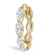 Maria Tash Yellow Gold Invisible Set Diamond Marquise Eternity Hoop Earring In Gold