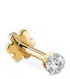 Maria Tash Yellow Gold Invisible Set Diamond Threaded Stud Earring In Rose Gold