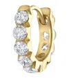 Maria Tash Yellow Gold Invisible Set Large Diamond Eternity Hoop Earring In Gold