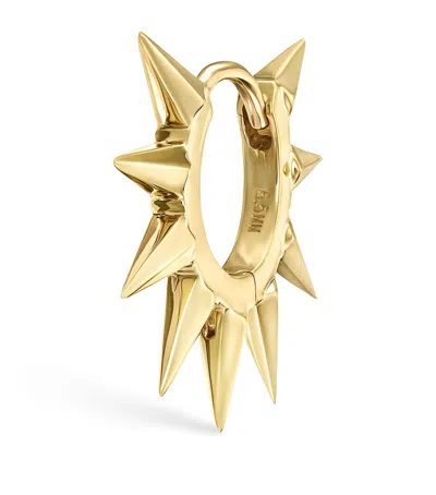 Maria Tash Yellow Gold Metal Mohawk Hoop Earring