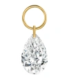 Maria Tash Yellow Gold Pear Floating Diamond Charm In Gold