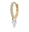 Maria Tash Yellow Gold Silhouette Diamond Short Spike Eternity Hoop Earring