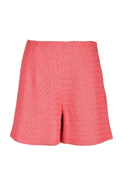 Maria Vittoria Paolillo Mvp Red High-waist Cotton-blend Shorts In Pink