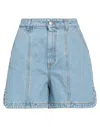 Maria Vittoria Paolillo Mvp Denim Shorts In Blue