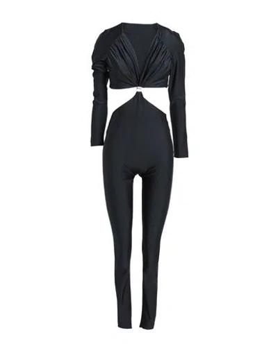 Maria Vittoria Paolillo Mvp Woman Jumpsuit Black Size 6 Polyamide, Elastane