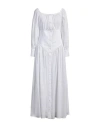 Maria Vittoria Paolillo Mvp Woman Maxi Dress White Size 8 Cotton In White