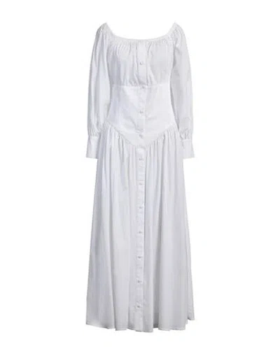 Maria Vittoria Paolillo Mvp Woman Maxi Dress White Size 8 Cotton