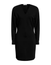 Maria Vittoria Paolillo Mvp Woman Midi Dress Black Size 6 Cotton, Polyester In Black