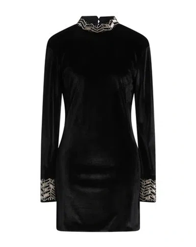 Maria Vittoria Paolillo Mvp Woman Mini Dress Black Size 4 Polyester