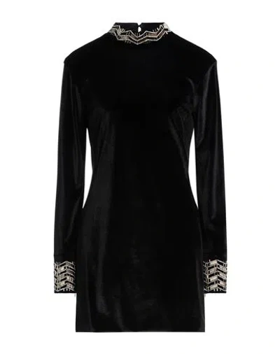 Maria Vittoria Paolillo Mvp Woman Mini Dress Black Size 6 Polyester
