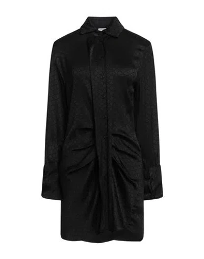Maria Vittoria Paolillo Mvp Woman Mini Dress Black Size 8 Viscose, Elastane