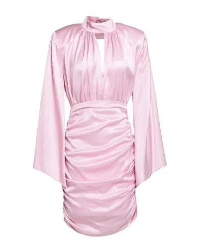 Maria Vittoria Paolillo Mvp Woman Mini Dress Light Pink Size 8 Viscose, Polyester