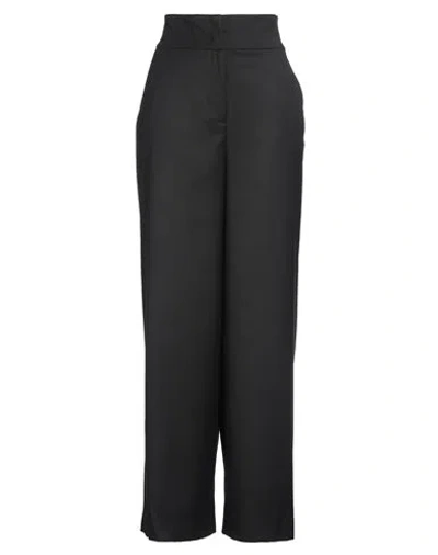 Maria Vittoria Paolillo Mvp Woman Pants Black Size 6 Polyester, Wool, Elastane