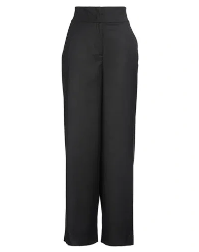 Maria Vittoria Paolillo Mvp Woman Pants Black Size 6 Polyester, Wool, Elastane In Black
