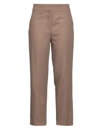 Maria Vittoria Paolillo Mvp Woman Pants Brown Size 4 Viscose, Wool