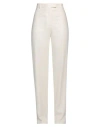 Maria Vittoria Paolillo Mvp Woman Pants Cream Size 2 Viscose, Wool In White